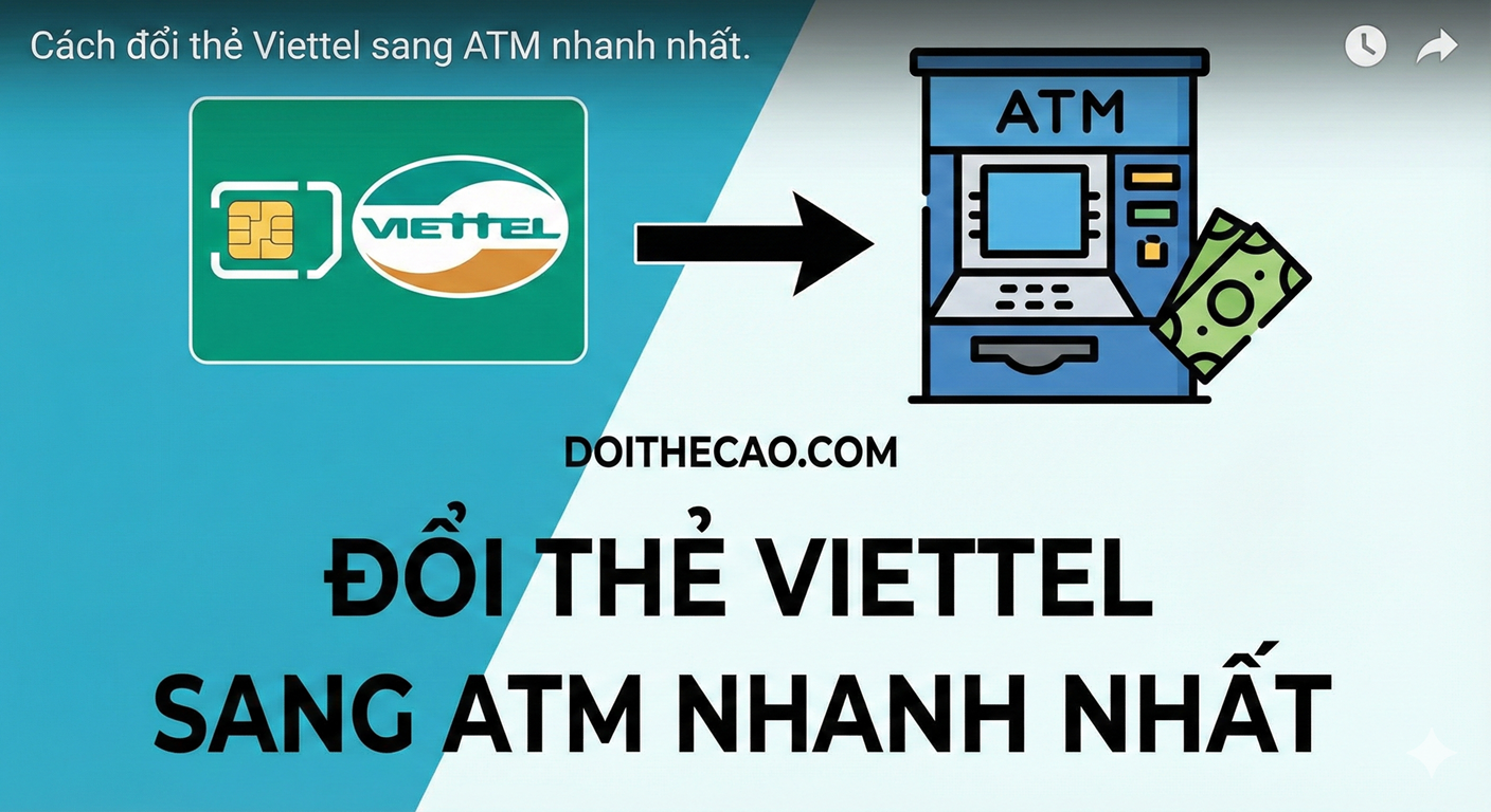 Cách đổi thẻ Viettel sang ATM nhanh nhất